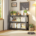Storage Shelves, Garage Metal Shelving Unit, Adjustable, Double-Layer Column with Reinforced Ribs, Heavy-Duty, Capable of Bearing 600-3600 lbs (Black, 32 * 16 * 12, 3-Tier)
