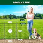 FXW Decorative Garden Fence for Yard - 32in(H) x 63.0ft(L) 32 Panels - Metal Fencing Panels - Animal Barrier Border for Dogs & Rabbits, Flower & Plant Edging