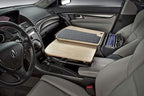 AutoExec GripMaster Car Desk for Your Vehicle Workstation and Mobile Office, Natural Birch