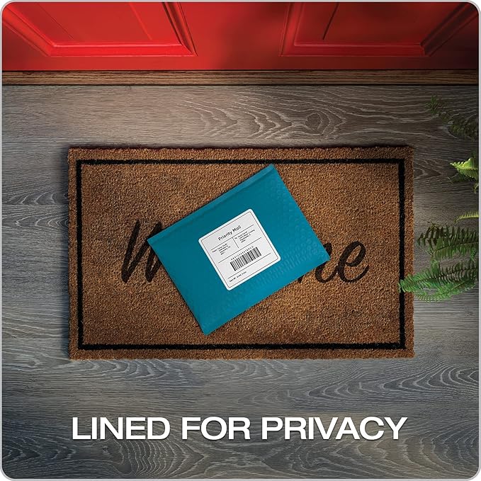Quality Park Bubble Mailers, 6 x 9 Inch, Blue Poly Mailers, Padded Envelopes, Shipping Envelopes, Water Resistant, Self Seal, 50 Per Box (QUA85862)