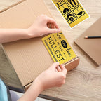 3x5 Inch Thermal Label Stickers,300Pcs Waterproof Rectangle Labels for Storage Bins,Moving Boxes,Address & Inventory Organization,Small Business Labeling,Gold