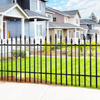 Metal Garden Fence 32" H x 24" W (5 Panels, 10 Ft Total) Rustproof Animal Barrier No Dig Decorative Fencing for Dogs,Pet, Yard,& Patio, Easy Installation