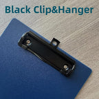 Small Clipboards 6" X 9" Mini Clipboards 4-Pack Half Letter Memo Size Clipboard Menu Pads Receipt Clips for School Office Restaurant Cafe Hotel (Black Clip)