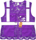 Lace-Mesh Safety Vest for Women & Men - Breathable, High Visibility Vest with Zipper & ANSI Class 2 Reflective Strips