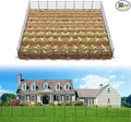 FXW Decorative Garden Fence for Yard - 24in(H) x 59.2ft(L) 32 Panels - Metal Fencing Panels - Animal Barrier Border for Dogs & Rabbits, Flower & Plant Edging