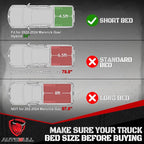 Truck Bed Mat Bed Liner Fit for 2022 2023 2024 2025 Ford Maverick Hybrid & Gas Accessories(4.5FT, 54.4"), Vehicle Truck Bed Liner Custom Fit All Weather Protection TPE Pickup Car Bed Mat