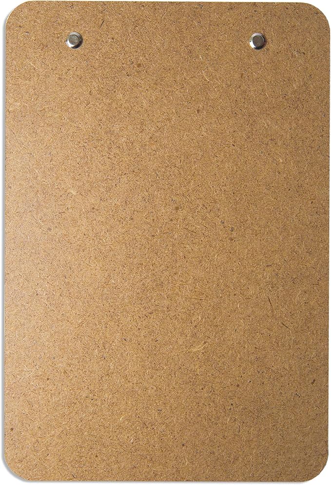 Mini Clipboard 6" x 9" (Set of 6) Memo Clipboard | Small Clipboards 6x9 with Low Profile Clip, Mini Clipboards 6x9 Menu Holder, Ideal for Kids, Classrooms, Parties, Hosting Events, and Crafts