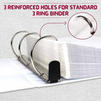 Sheet Protectors, 500 Count Bulk Clear Page Protectors for 3 Ring Binder, Top Loading Plastic Sleeves 8.5 x 11 inch