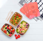 Healthy Packers Reusable Ice Packs for Lunch Boxes - Long Lasting Slim Freezer Packs, Thin Non-Toxic BPA-Free Hard Gel Ice Blocks for Coolers, Kids & Adults Lunch Bags, Travel, Camping, Food Storage