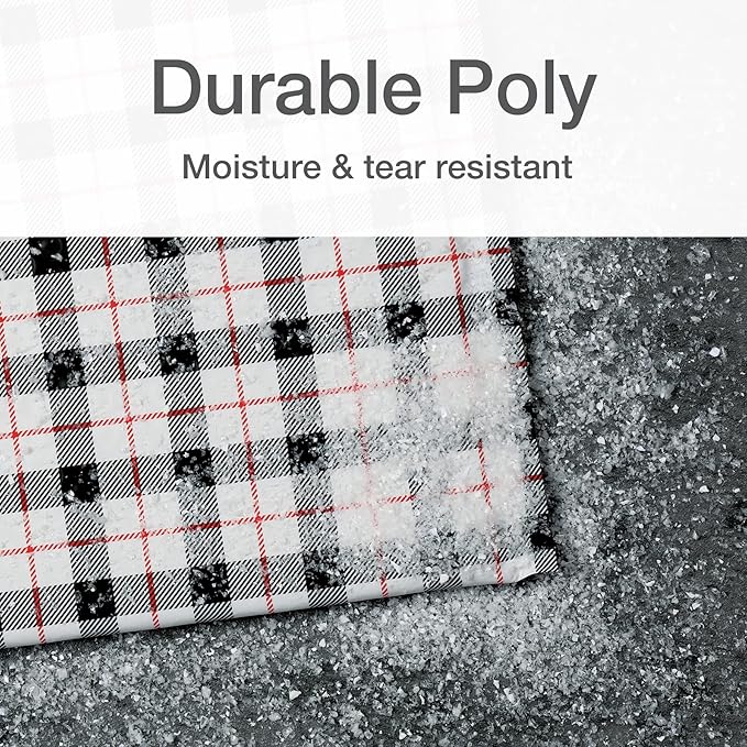 Quality Park Bubble Mailers, 8.25 x 11, Shipping Envelopes, Water Resistant Poly Padded Envelopes, Plaid, 25 Pack (QUA85872)