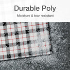 Quality Park Bubble Mailers, 8.25 x 11, Shipping Envelopes, Water Resistant Poly Padded Envelopes, Plaid, 25 Pack (QUA85872)
