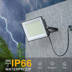 Onforu 300W Flood Lights Outdoor, 30000lm Bright LED Work Light with Plug, 6500K Daylight White LED Flood Lighting, IP66 Waterproof Security Yard Lights for Yard Garage Stadium 2 Pack
