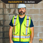 KwikSafety - Charlotte, NC - GODFATHER Safety Vest [CUSHIONED COLLAR + TABLET POCKET] ANSI OSHA