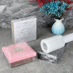 DAJAVE 6 Pack Stretch Wrap Film with Handle, 4 Inch x 1000ft 80 Gauge Thick Industrial Strength Hand Shrink Wrap Roll, Self-Adhesive Plastic Wrap for Packing, Moving