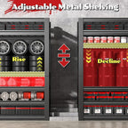 55.1" W Metal Shelving 6 Tier Garage Shelving 3660LBS Storage Shelves Adjustable Garage Shelves Industrial Metal Shelf for Basement Warehouse Shop Supermarket 55.1" W x 25.8" D x 84.1" H