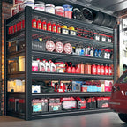 55.1" W Metal Shelving 6 Tier Garage Shelving 3660LBS Storage Shelves Adjustable Garage Shelves Industrial Metal Shelf for Basement Warehouse Shop Supermarket 55.1" W x 25.8" D x 84.1" H