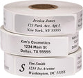Return Address Labels - Roll of 500 Personalized Labels (Silver)