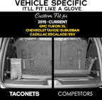 Envelope Cargo Net for Suburban | Tahoe | Yukon/XL | Escalade/ESV - Fits 2015-2025 - Upgraded 5mm Bungee - Integrated Storage Bag - Heavy Duty Hooks - Designed in USA