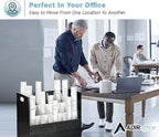 AdirOffice Adir Blue Print Storage Organizer - Mobile Roll File Cart, Construction Plan Holders, Blueprint Cabinet with Wheels, Roll Files Storage for Office and Home (21 Slots, Black)