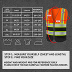 BeautyWill Custom Logo Safety Vest Class 2 High Visibility Reflective Vest for Men - Personalized Logo Team Vest