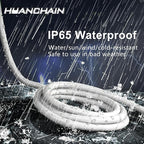 HUANCHAIN 6 FT 16 Gauge White Indoor Outdoor Extension Cord Waterproof, Flexible Cold Weather 3 Prong Electric Cord Outside, 13A 1625W 125V 16AWG SJTW, ETL Listed