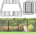 No Dig Decorative Garden Fence with Gate Rustproof Metal Fence Panels, 40in(H) x 64Ft(L) Garden Fencing for Yard 24 Panels Animal Barrier Fence for Dogs, Rabbit, Patio