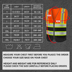 BeautyWill Custom Logo 10/20 Pack Safety Vest Class2 High Visibility Vest with Pockets Breathable Construction Vest Bulk