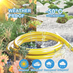 HUANCHAIN 12/3 Gauge Heavy Duty Outdoor Extension Cord 6 ft Waterproof with Lighted end, Flexible Cold-Resistant 3 Prong Electric Cord Outside, 15Amp 1875W 12AWG SJTW, Yellow, ETL