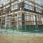 Houseables Fencing, Temporary Fence, Snow Fence, 4x100' Feet, 10.55 lb/roll, Green Plastic Fencing, Deer Netting, Plastic Mesh Roll, Safety Netting, Construction, Yard, Garden, Chicken, Dogs, Backyard