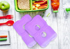 Healthy Packers Reusable Ice Packs for Lunch Boxes - Long Lasting Slim Freezer Packs, Thin Non-Toxic BPA-Free Hard Gel Ice Blocks for Coolers, Kids & Adults Lunch Bags, Travel, Camping, Food Storage