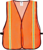 Dazonity High Visibility Reflective Safety Vest, Durable Mesh,High Visibility Reflective Strips, Fit for Men & Women, Work, Construction,Cycling, Surveyor