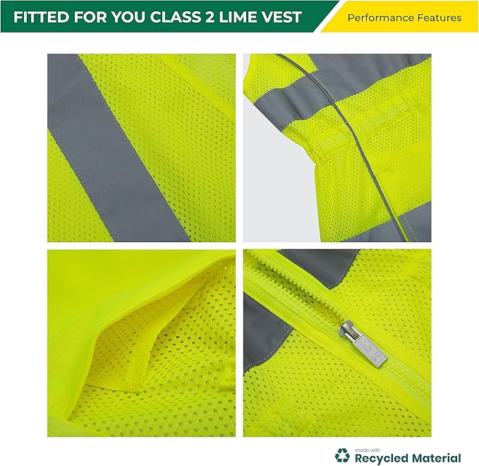 Shine Bright Safety Vest - High Visibility with Reflective Straps and Pockets – Premium, Soft, Durable, and Breathable