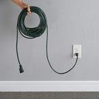 Amazon Basics 50-foot 3-Prong Vinyl Indoor/Outdoor Extension Cord - 13 Amps, 1625 Watts, 125 VAC, Green