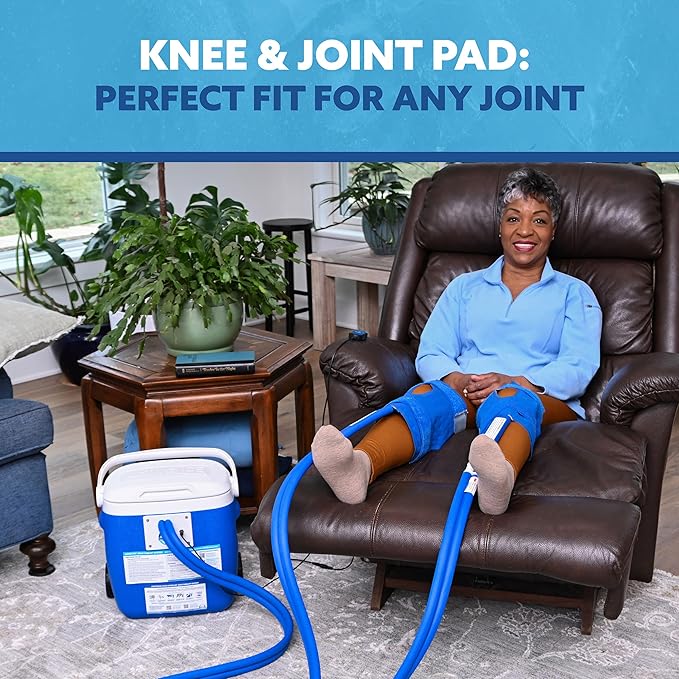 Polar Active Ice 3.0 Cold Therapy Ice Machine System with Programmable Timer, Two Knee and Joint Compression Pads, Lightweight 16 Quart Cooler, Quiet Pump, Strong Cryotherapy Pain Relief Treatment