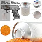 750 Grams 6pcs Gun Safe Dehumidifier, Reusable Canister Desiccant Dehumidifier, Rechargeable 1.65 Lbs Indicating Silica Gel Orange To Green