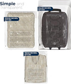 Poly Bags with Suffocation Warning 16x22, 20x24, 24x28 - X-Large Combo Pack of 150 (50 each size) - Clear Poly Bags by Retail Supply Co - Extra Strong Seal
