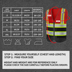 BeautyWill Custom Logo Safety Vest Class 2 High Visibility Reflective Vest for Men - Personalized Logo Team Vest