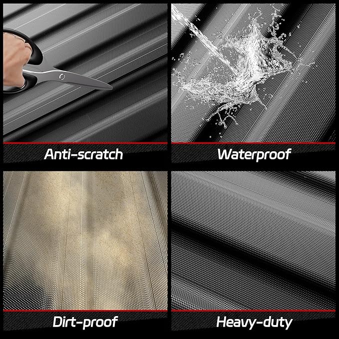 Truck Bed Mat Bed Liner Fit for Jeep Gladiator JT 2025 2024 2023 2022 2021 2020 (60 inches), Vehicle Truck Bed Liner Custom Fit All Weather Protection TPE Pickup Car Bed Mat