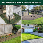 FXW Decorative Garden Fence for Yard - 32in(H) x 63.0ft(L) 32 Panels - Metal Fencing Panels - Animal Barrier Border for Dogs & Rabbits, Flower & Plant Edging
