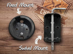 Chromex Extension Cord Reel Winder with 2 Fixed and 1 Swivel Wall Mount Brackets, Transportable from Wall to Wall