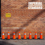 Traffic Cones - Safety Cones - 18" Orange Cones with 2 Reflective Collars - Construction Cones - Road Cones - Parking Cones - Street Cone (32 pack)
